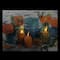 LED Flickering Candles & Flowers Canvas Wall Art